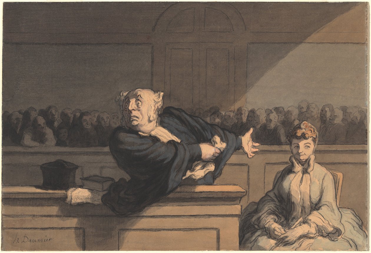 Le Défenseur (Consejero de la Defensa) de Honoré Daumier