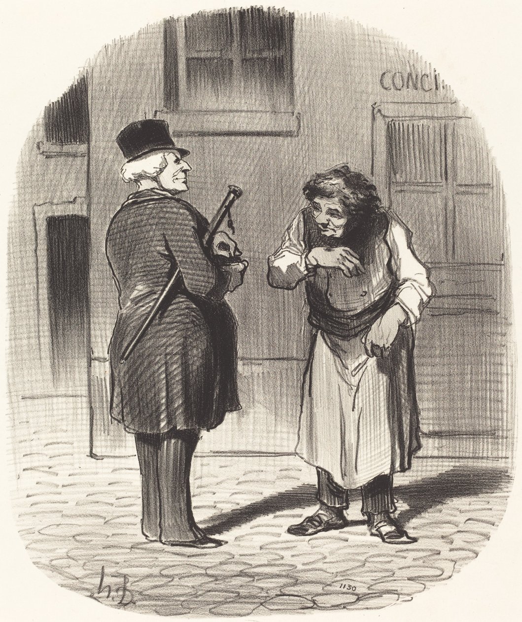 El día de Año Nuevo de Honoré Daumier