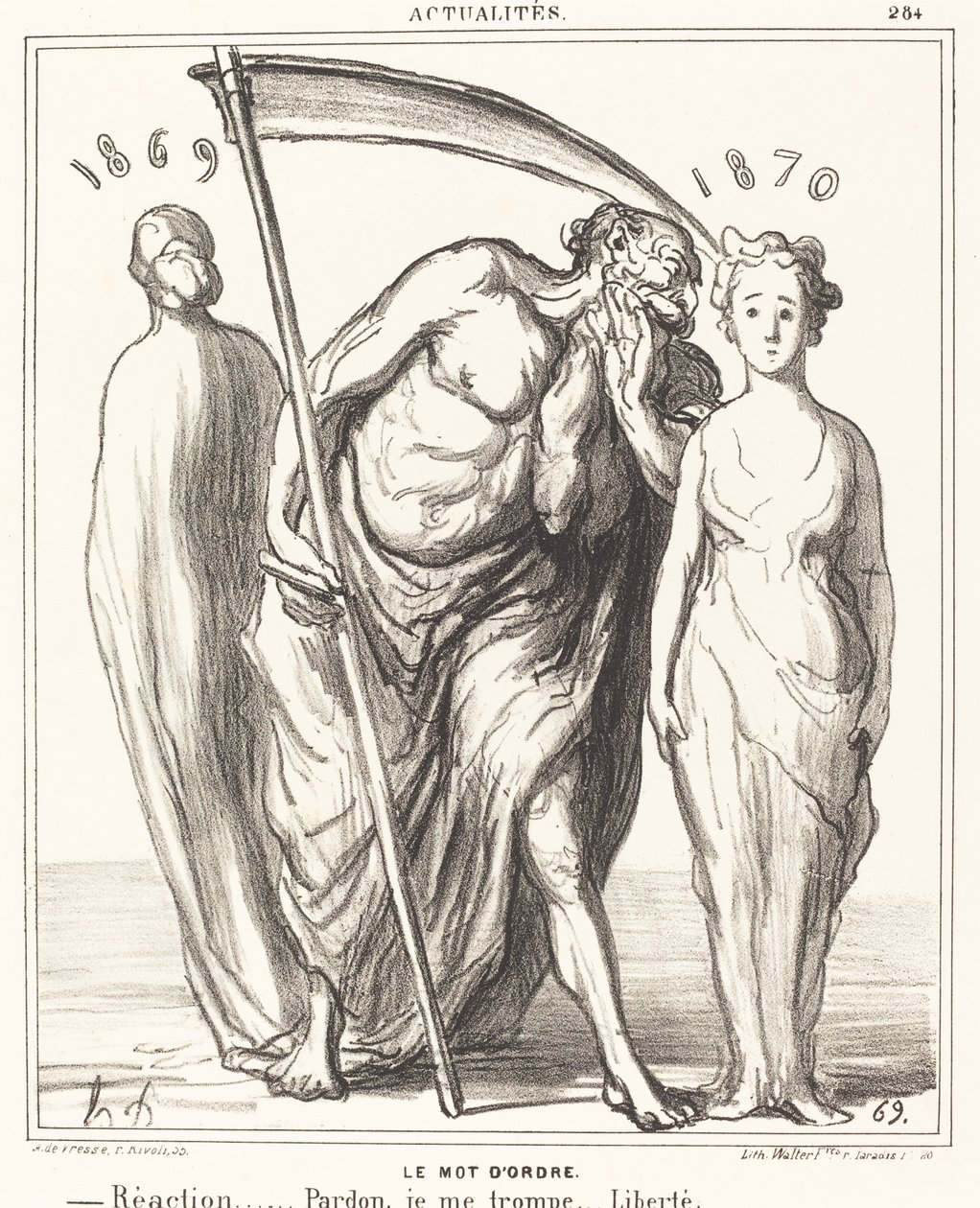 La consigna: Reacción... Perdón... Libertad de Honoré Daumier