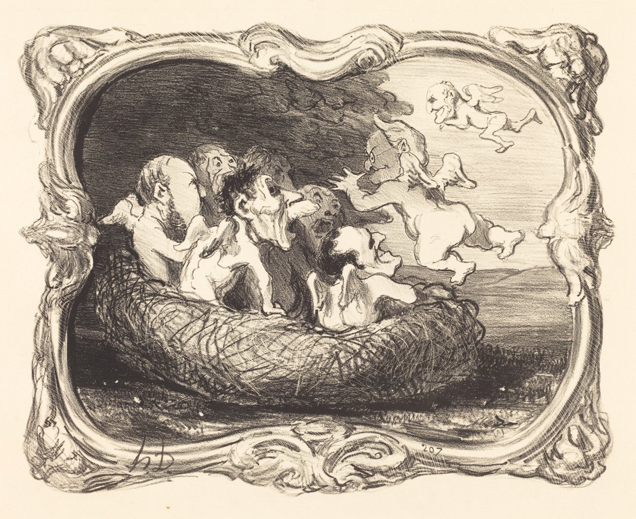 El Nido Abandonado de Honoré Daumier