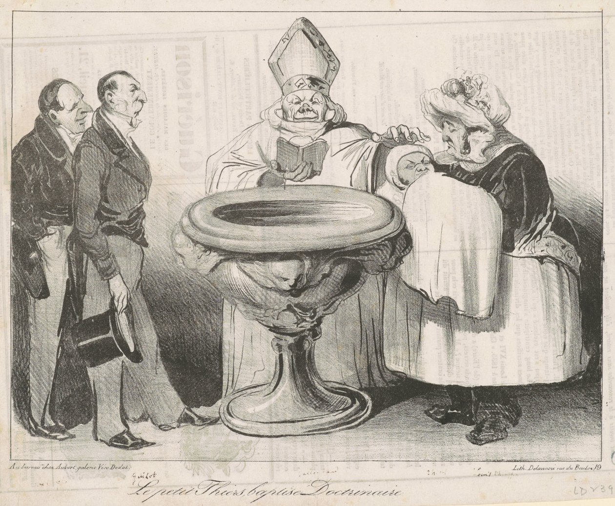El pequeño Thiers, bautizado doctrinario de Honoré Daumier