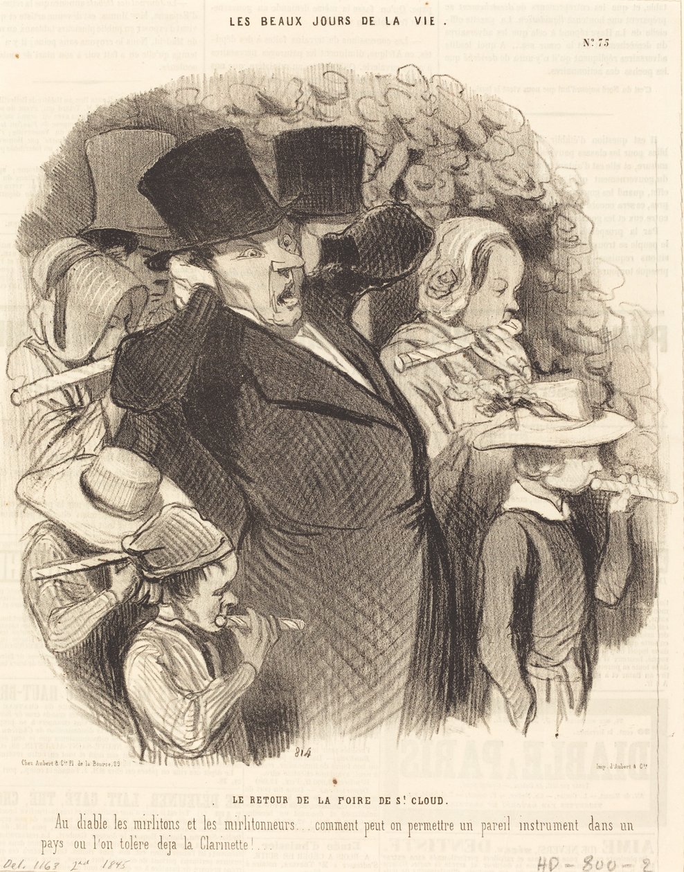 El regreso de la feria de Saint-Cloud de Honoré Daumier