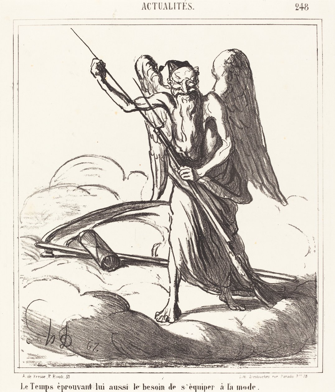 El tiempo también siente la necesidad de equiparse a la moda de Honoré Daumier