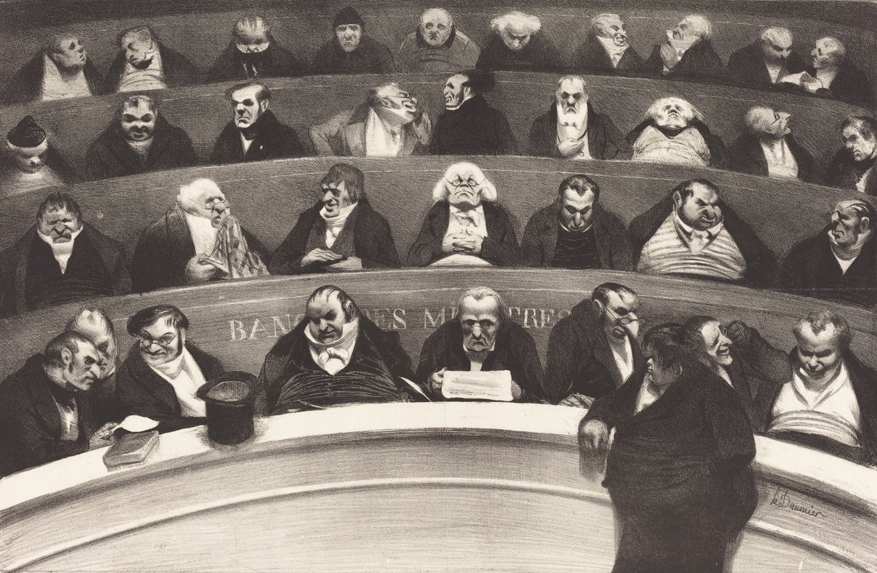 Le Ventre Legislatif (El vientre legislativo) por Honoré Daumier, 1834 de Honoré Daumier