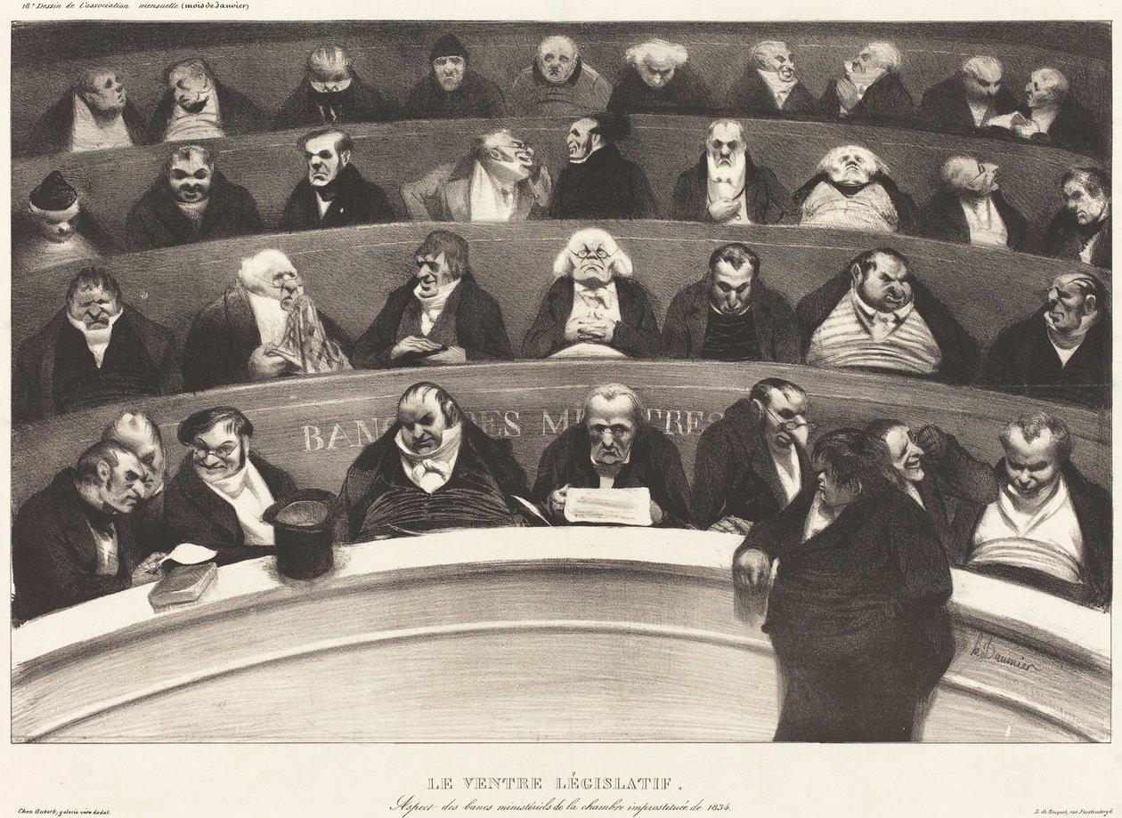 El vientre legislativo de Honoré Daumier