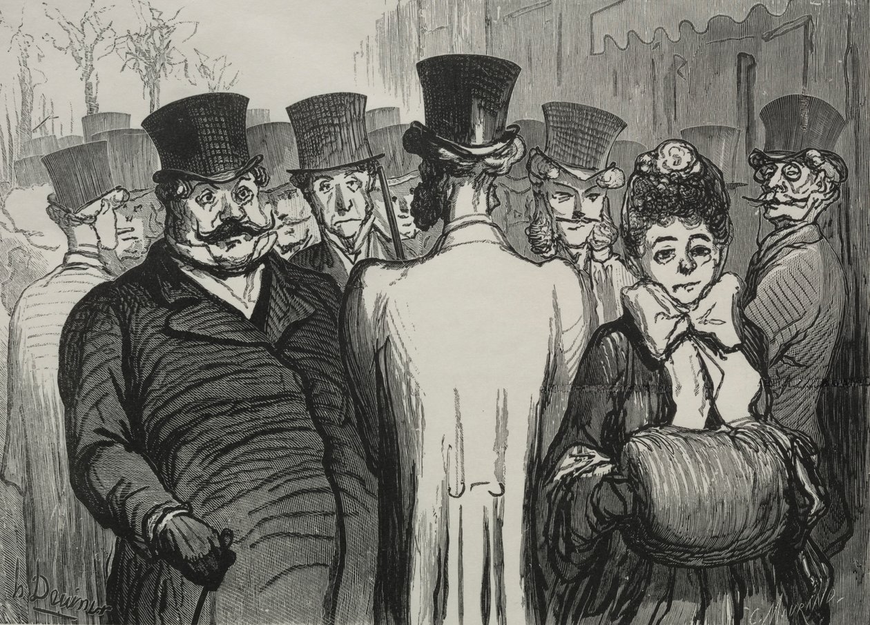 Le boulevard des Italiens de Honoré Daumier