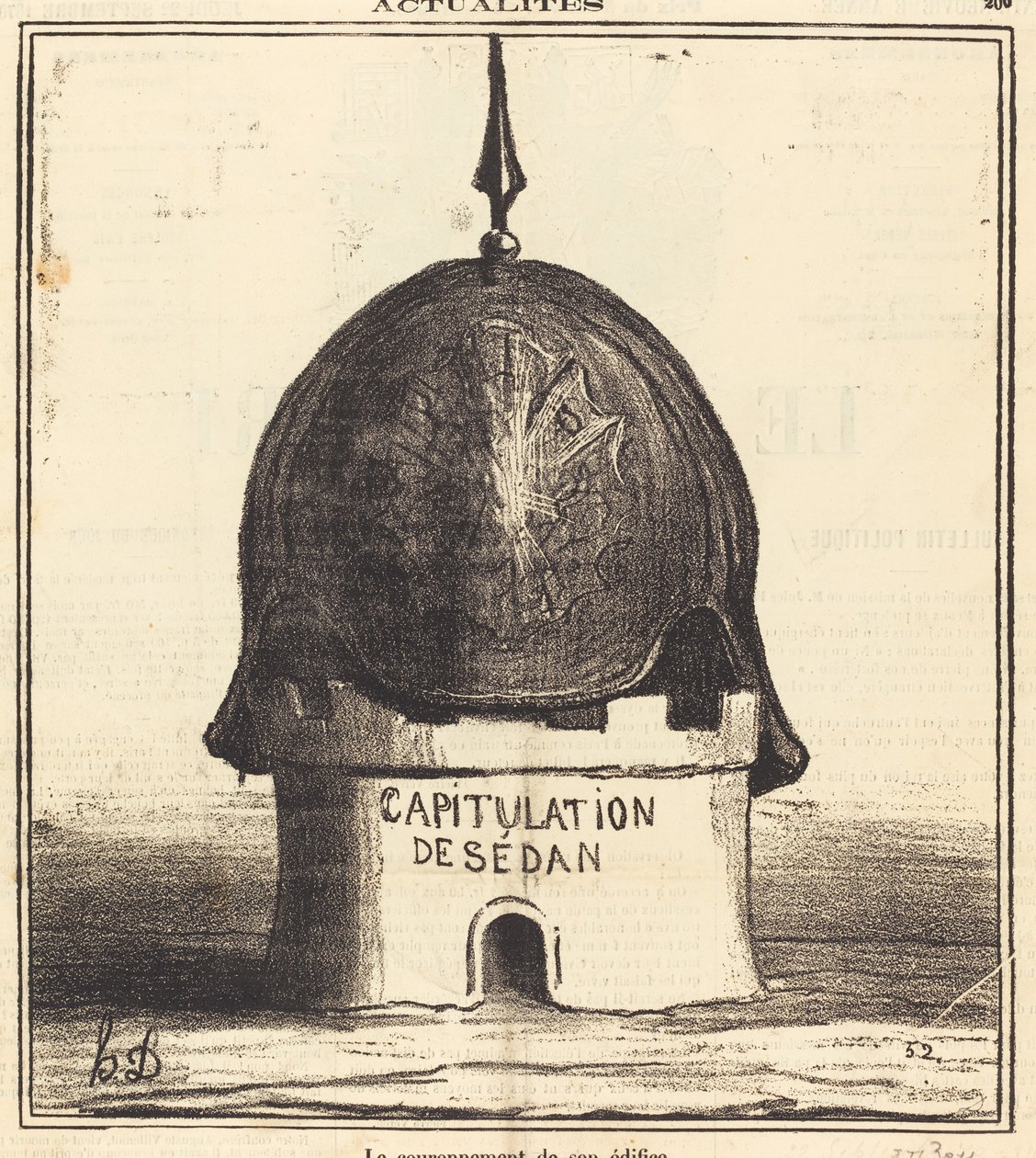 La coronación de su edificio de Honoré Daumier