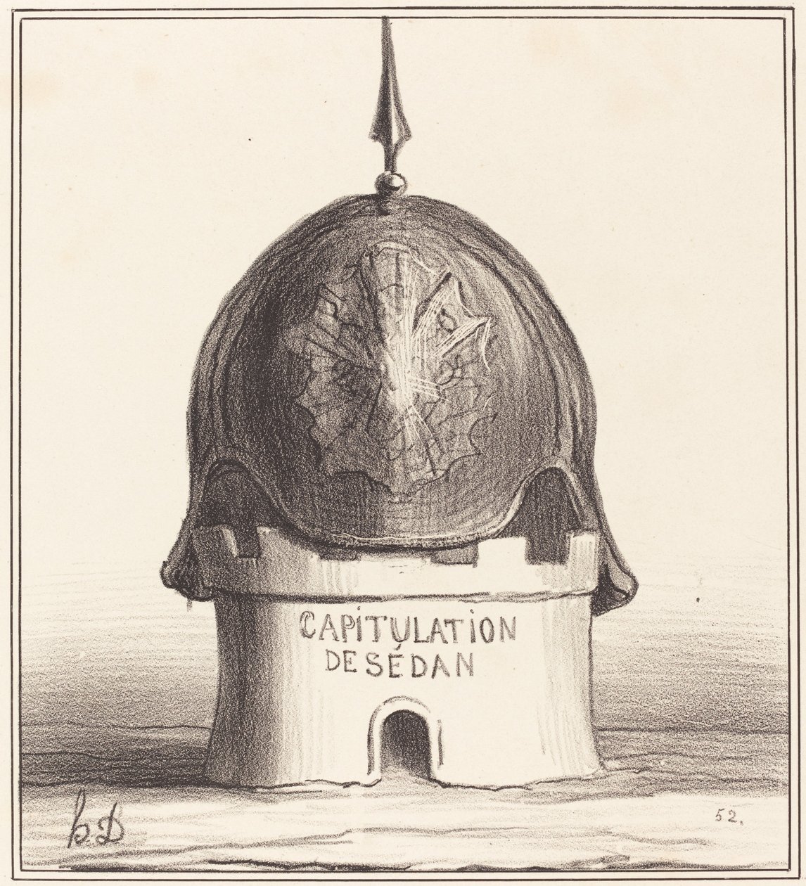 La coronación de su edificio de Honoré Daumier