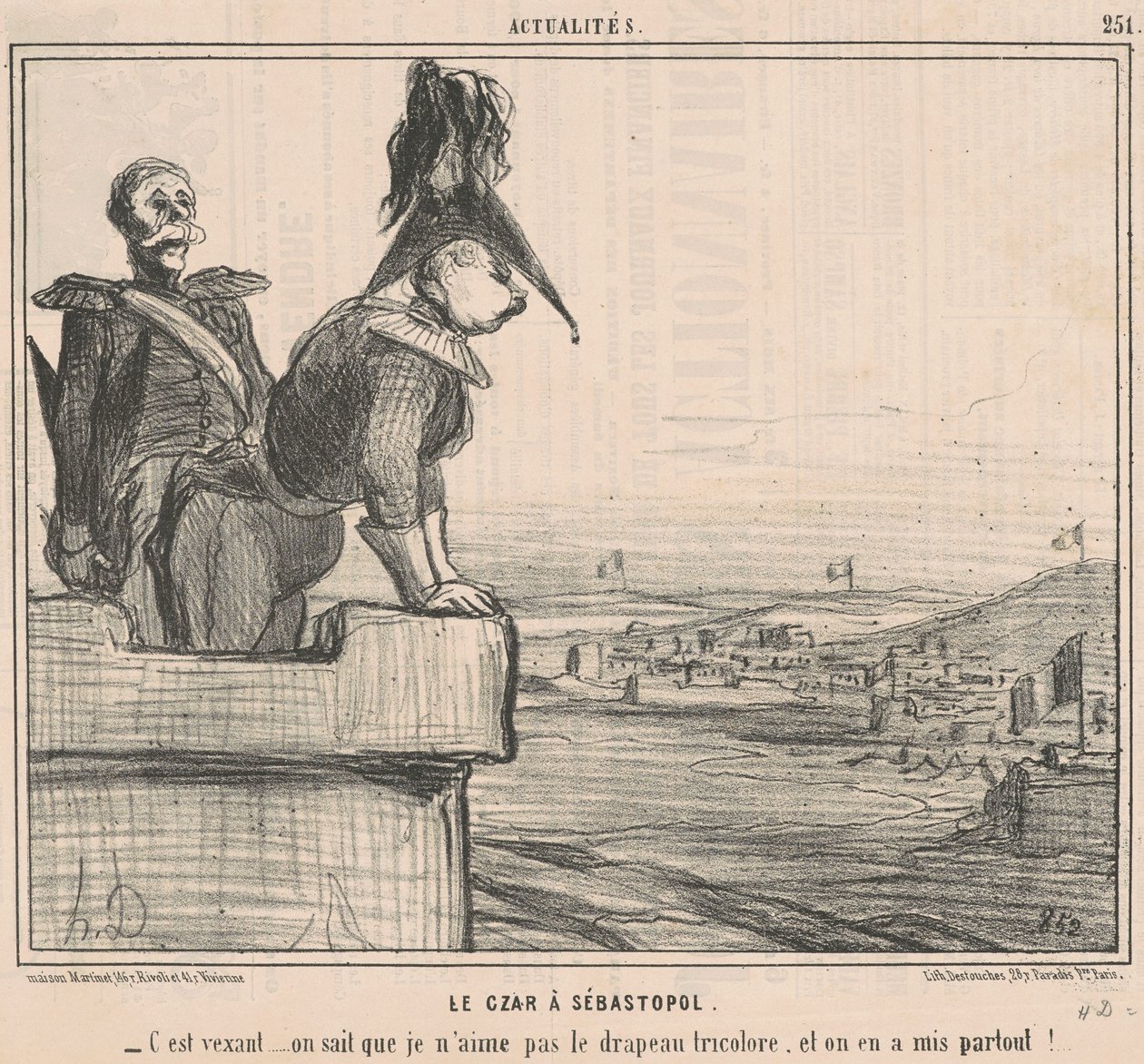 El zar en Sebastopol de Honoré Daumier