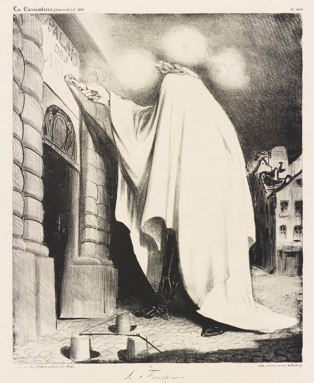 Le fant?me (El Fantasma) de Honoré Daumier