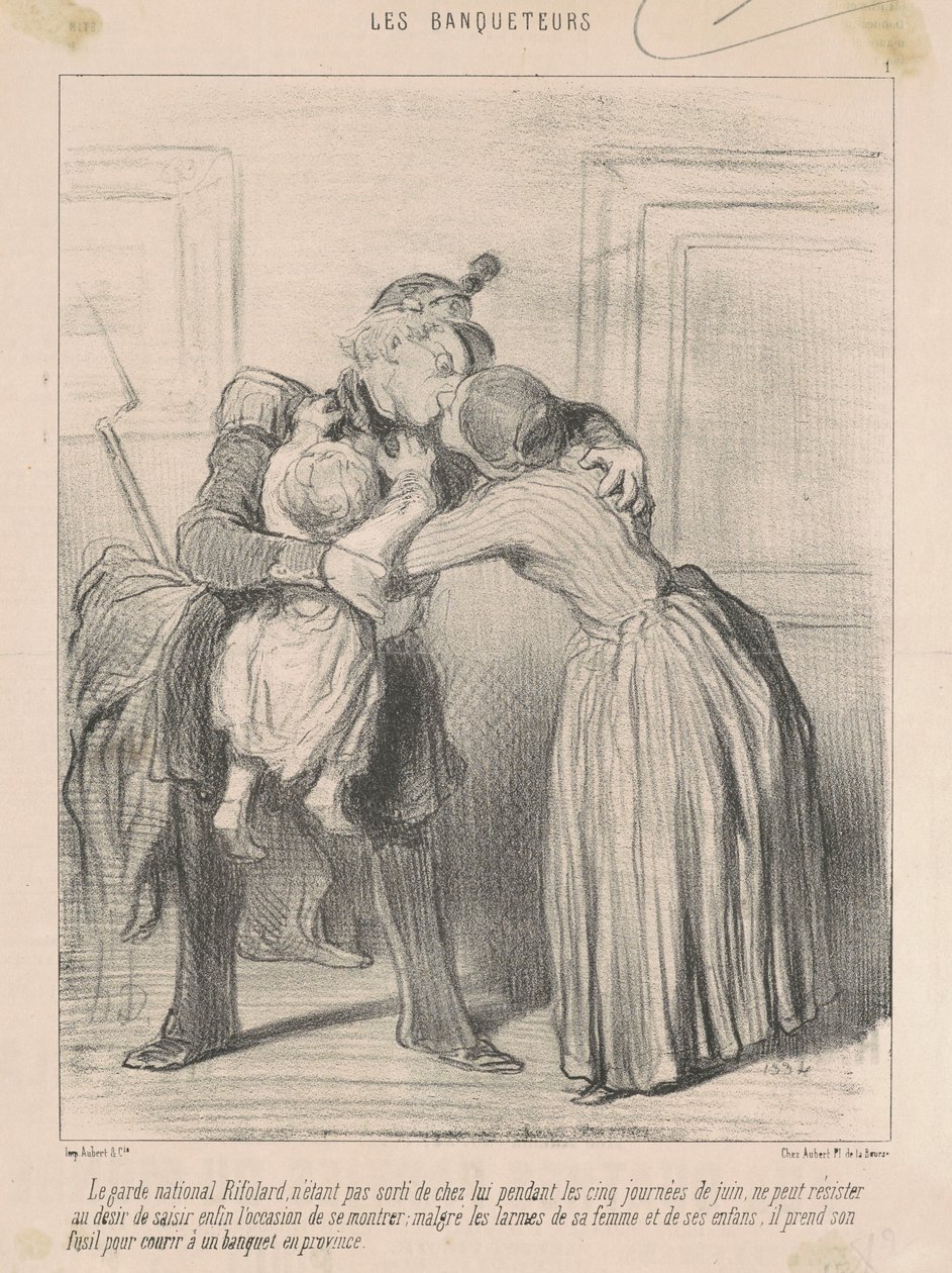 El guardia nacional Rifolard ... de Honoré Daumier