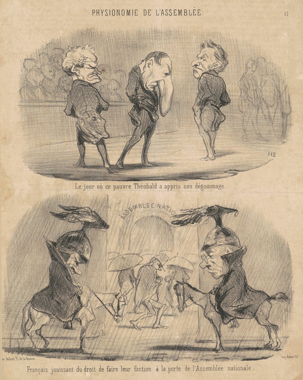 El día que... Théobald se enteró de su despido de Honoré Daumier