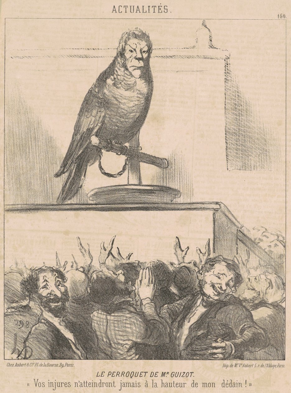 El loro del Sr. Guizot de Honoré Daumier