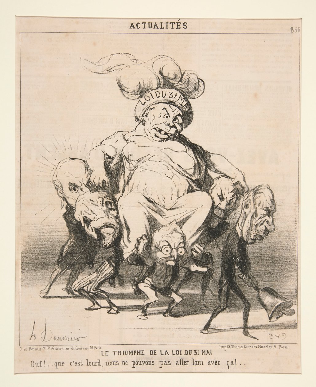 El triunfo de la ley del 31 de mayo, de Actualites de Honoré Daumier