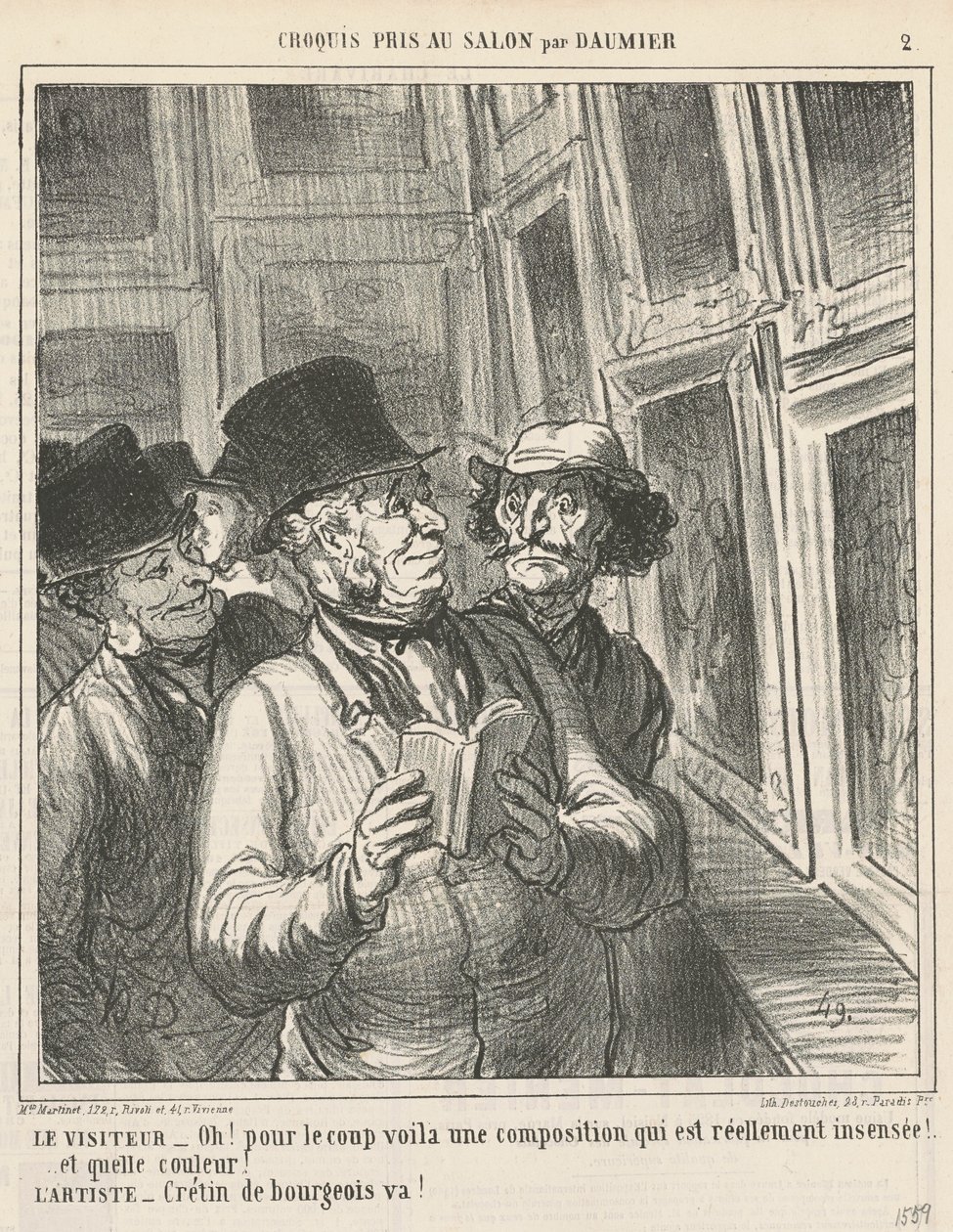 El visitante de Honoré Daumier