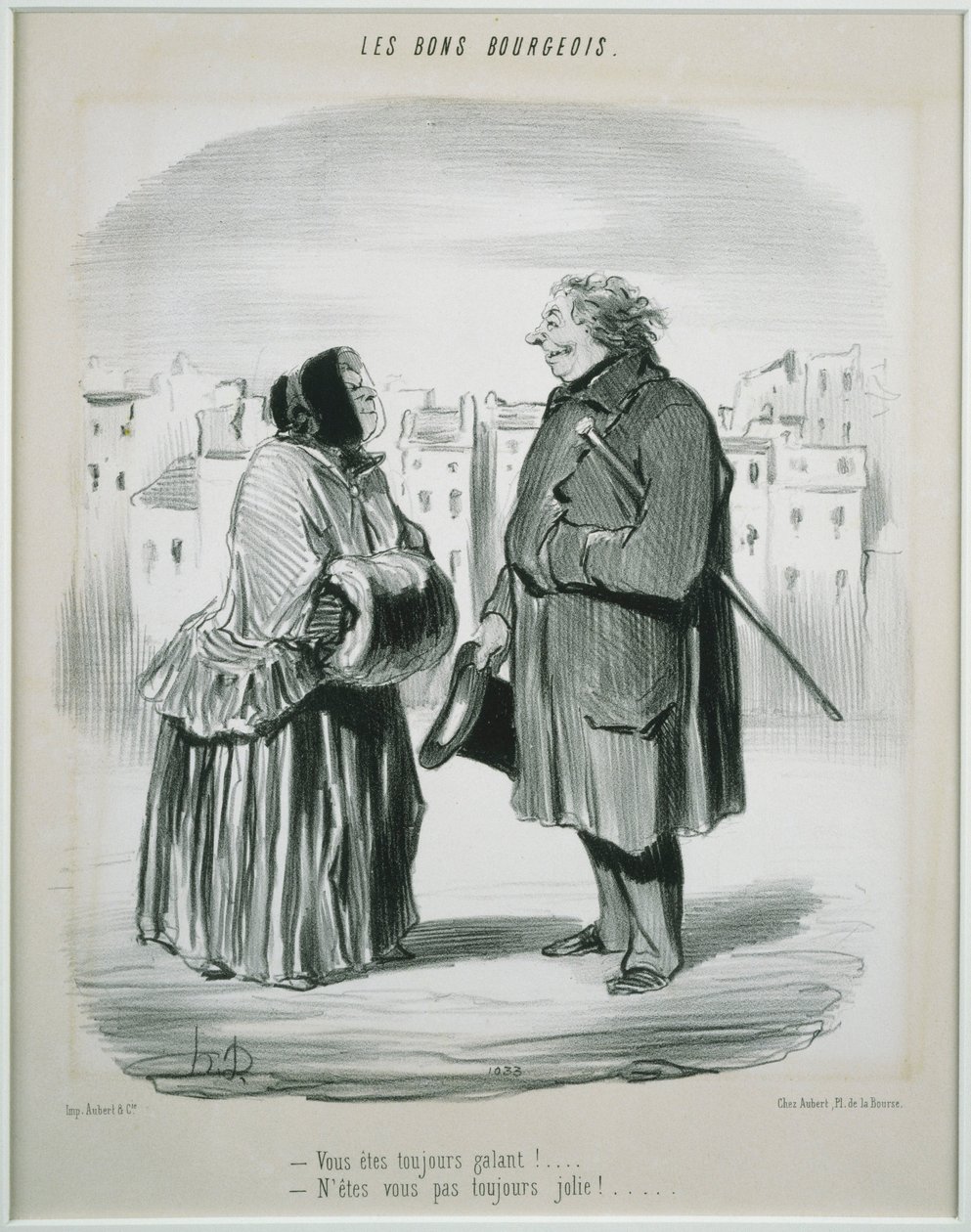 Los Buenos Burgueses- ¡Siempre eres galante! de Honoré Daumier