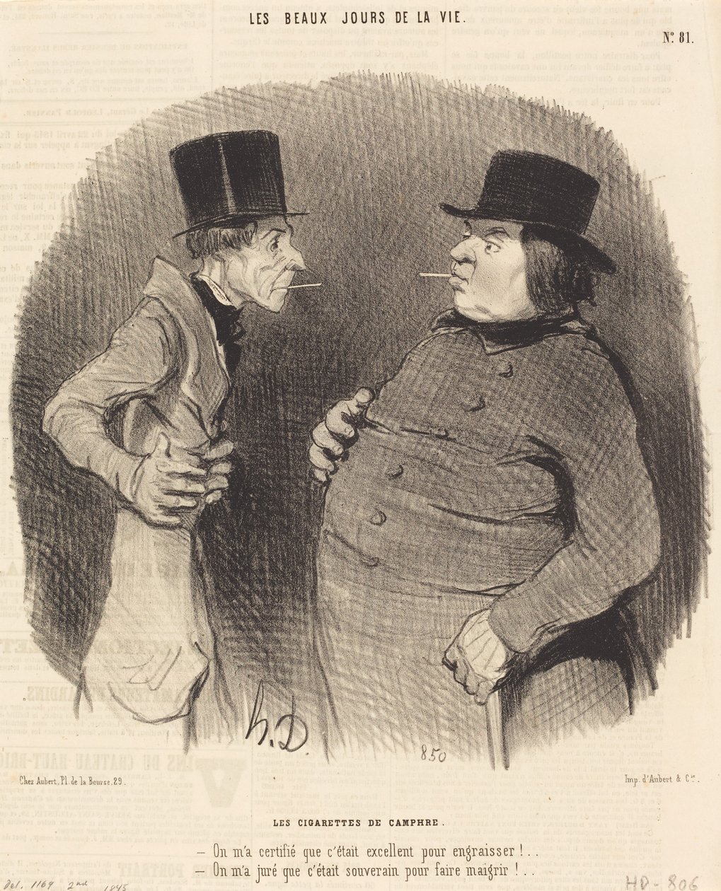 Los Cigarrillos de Alcanfor de Honoré Daumier