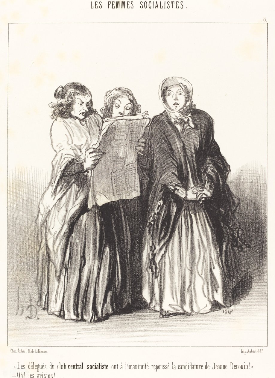 Los delegados del club central socialista han rechazado... de Honoré Daumier