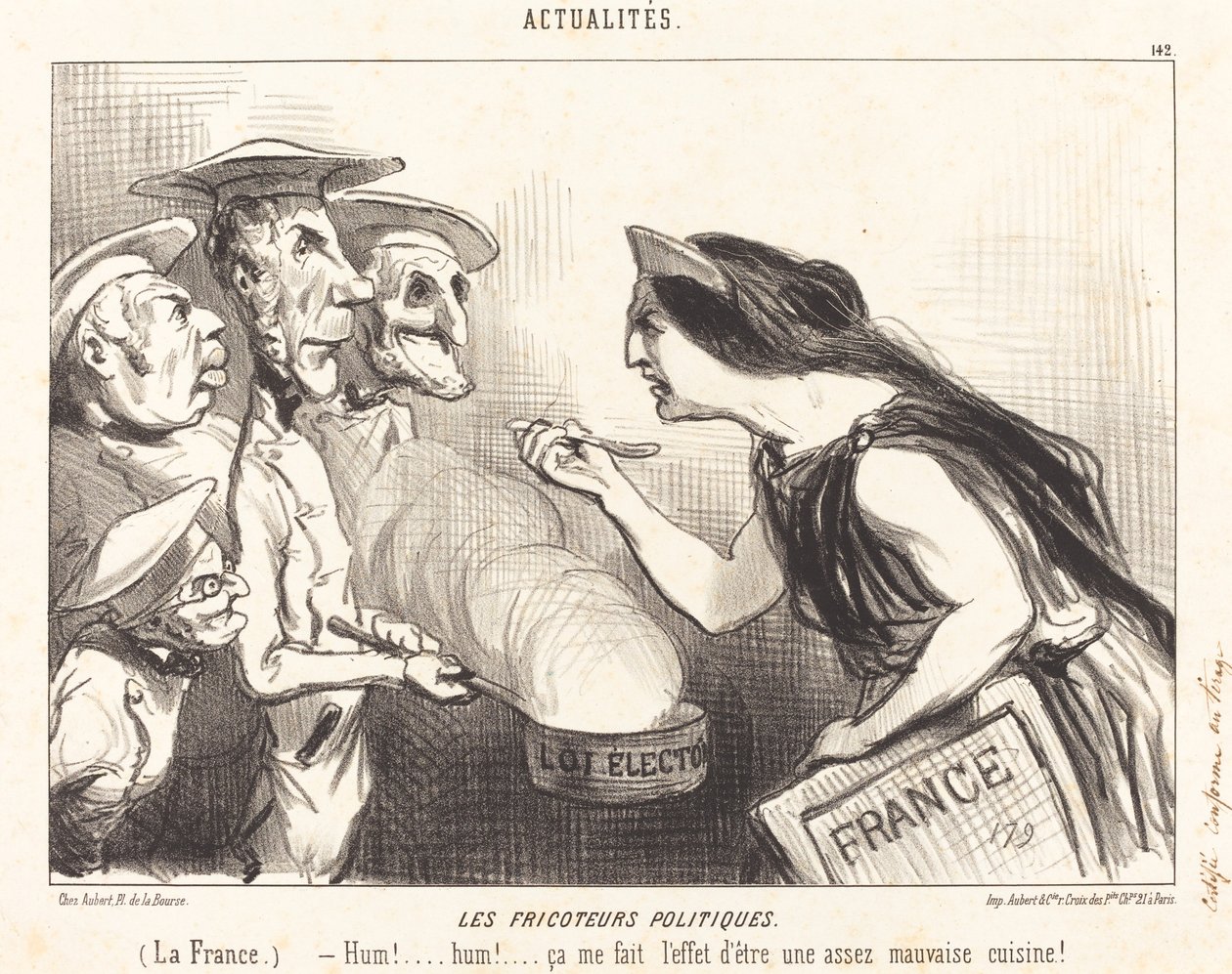Los fricoteurs políticos de Honoré Daumier