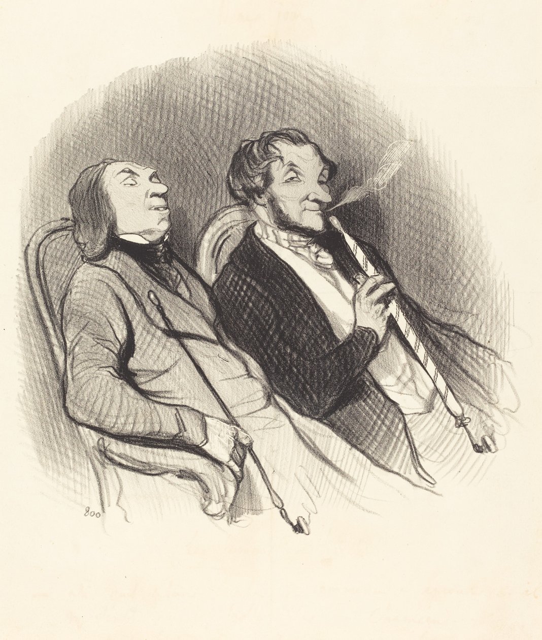 Los fumadores de hachís de Honoré Daumier