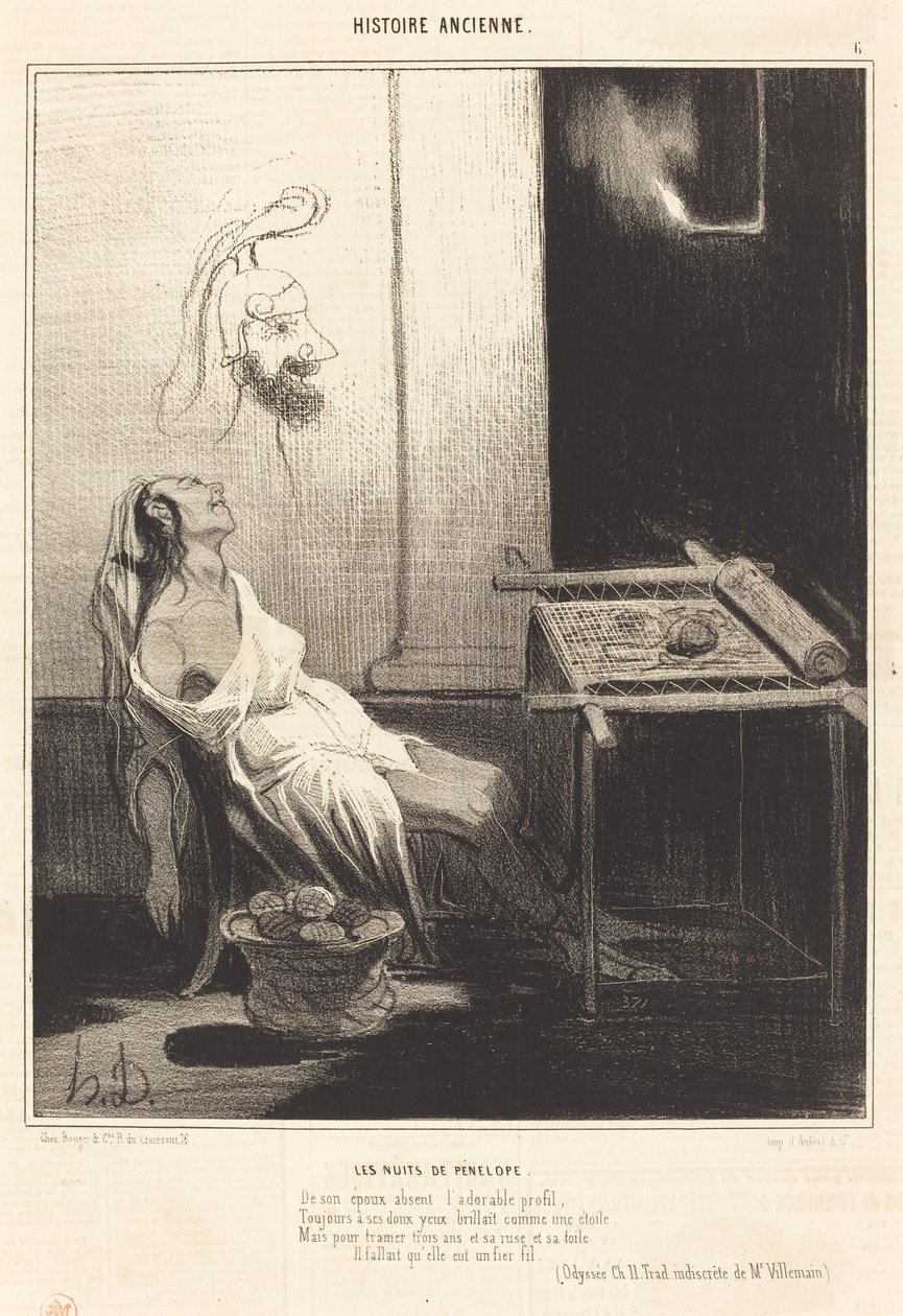 Las noches de Penélope de Honoré Daumier