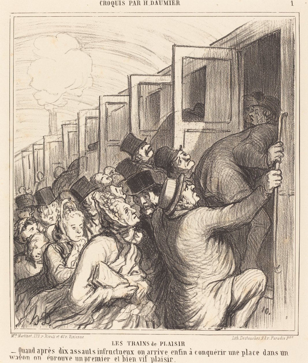 Los trenes de placer de Honoré Daumier