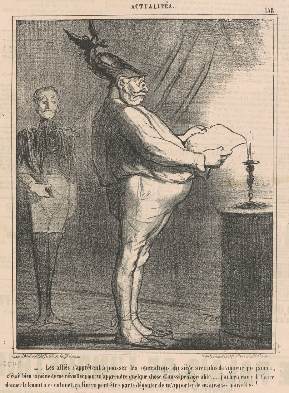 Los aliados se preparan para avanzar las operaciones... de Honoré Daumier