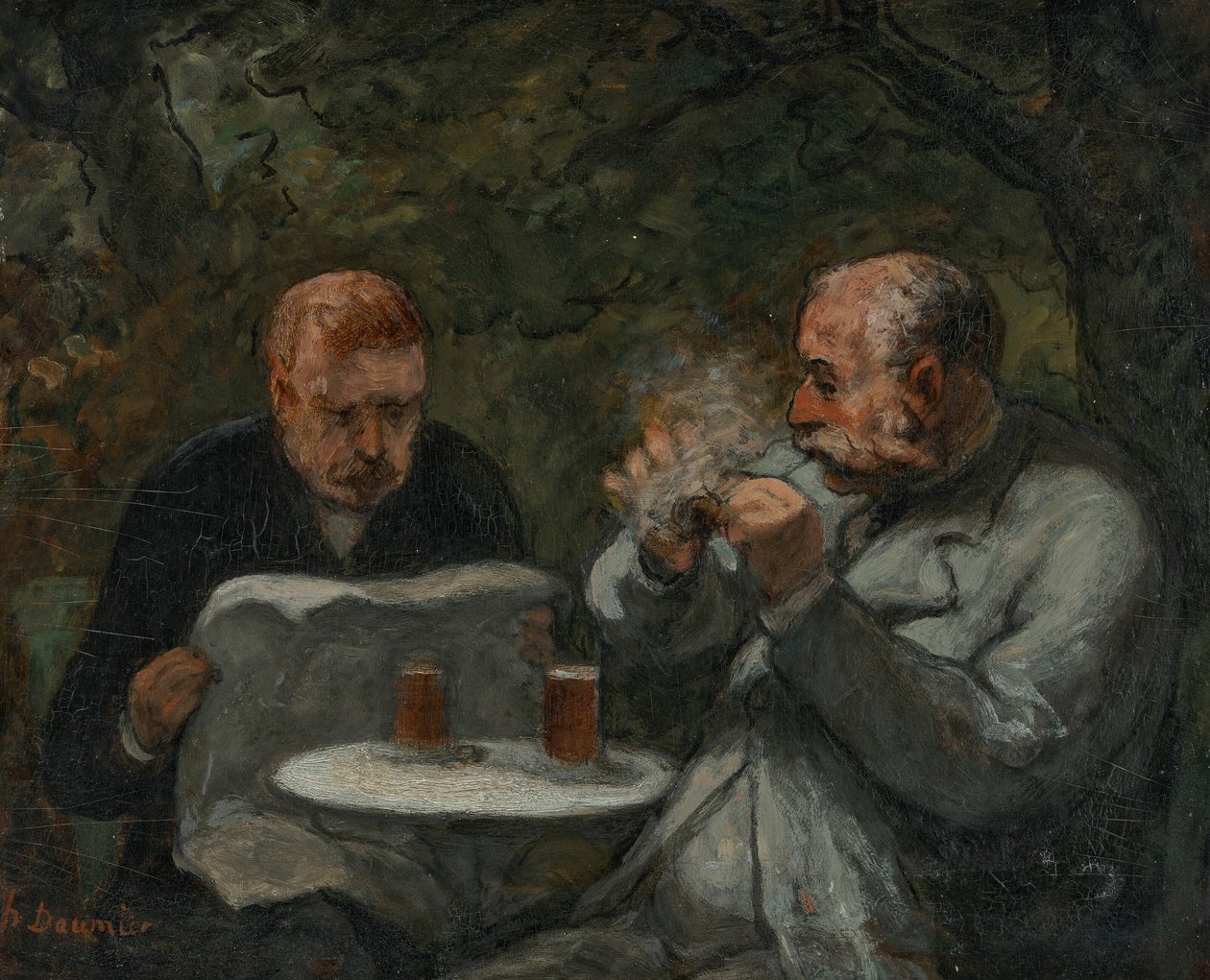 Bebedores de cerveza de Honoré Daumier