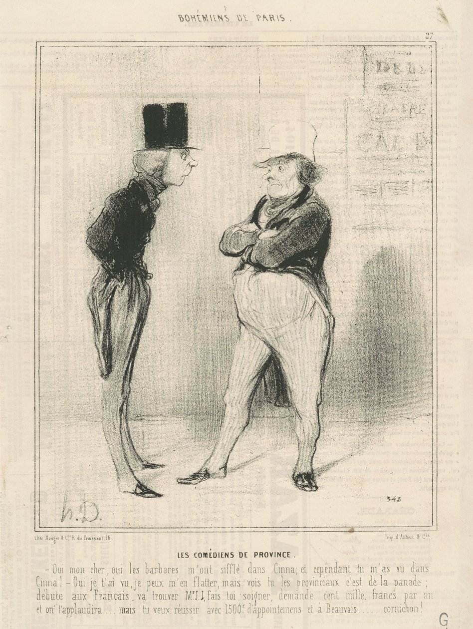 Los comediantes de provincia de Honoré Daumier