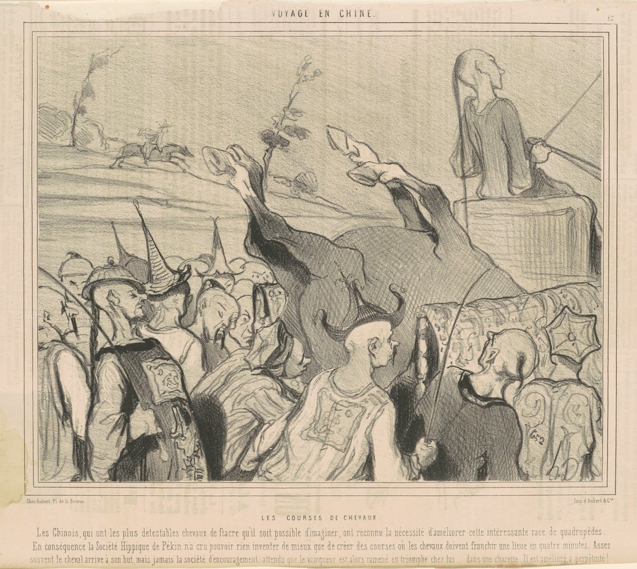 Las carreras de caballos de Honoré Daumier