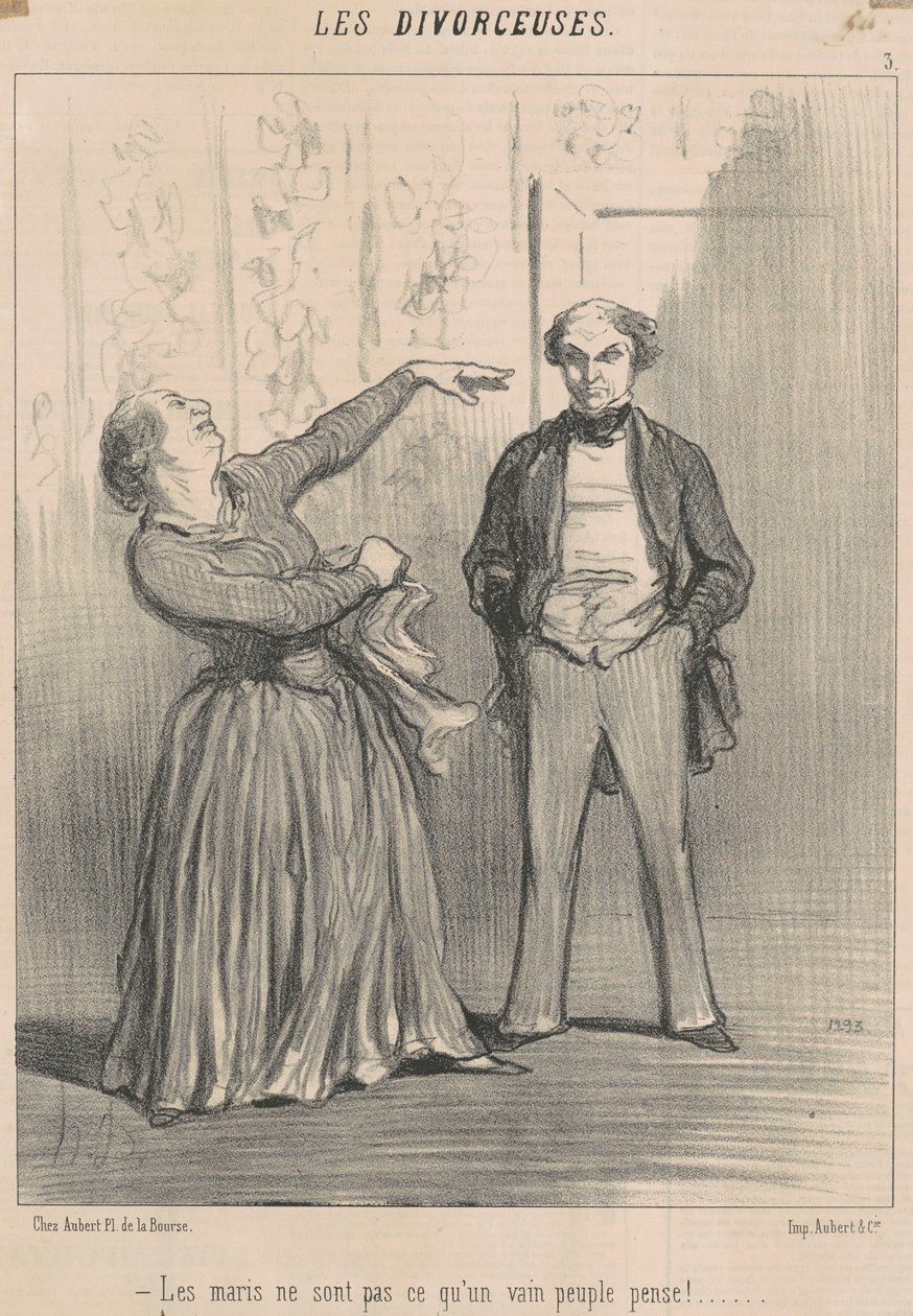 ¡Los maridos no son lo que un pueblo vano piensa! de Honoré Daumier
