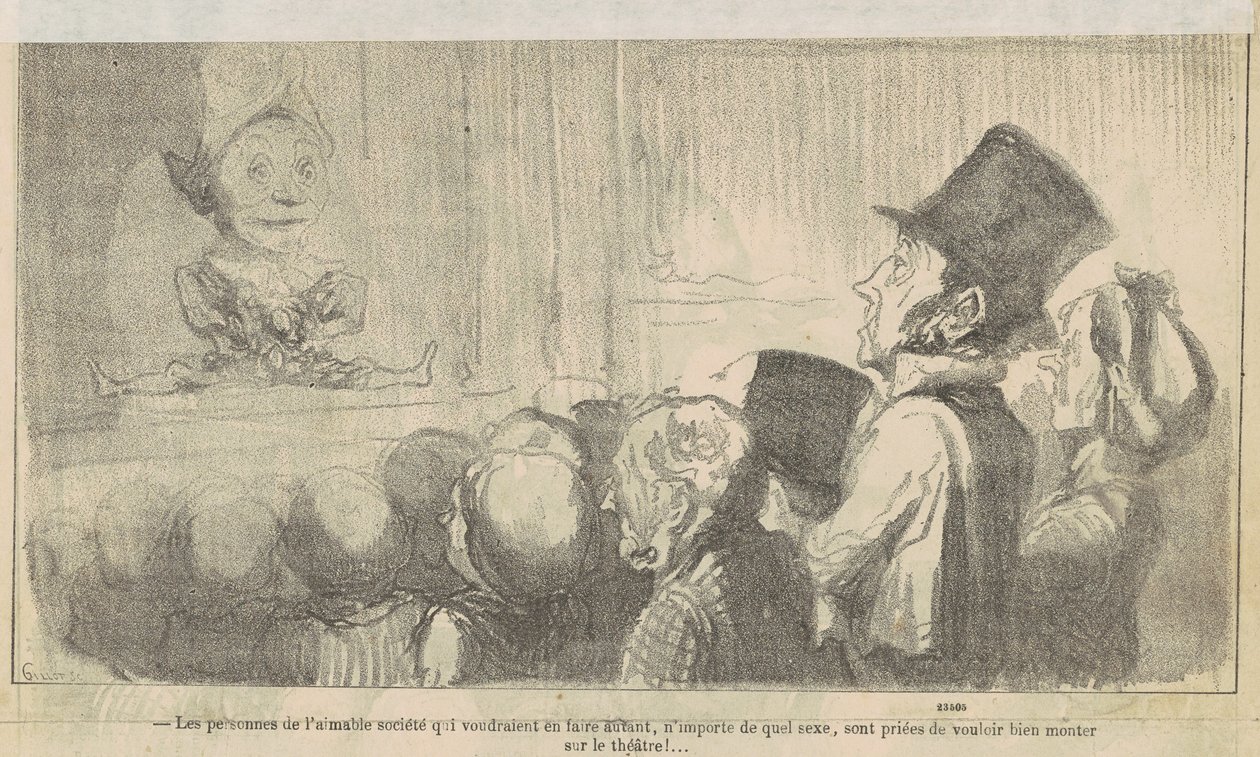 Las personas de la amable sociedad que ... de Honoré Daumier