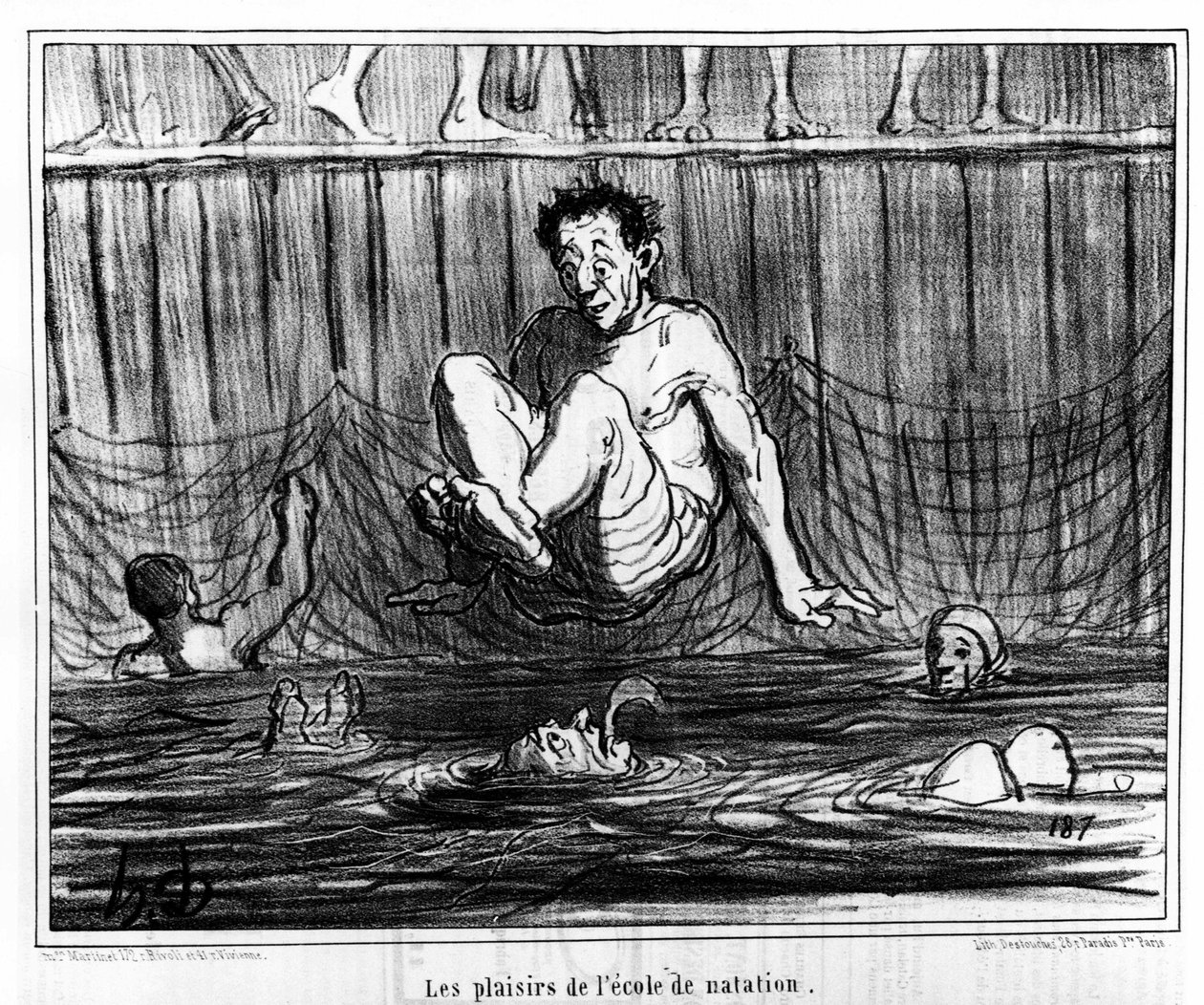 Los placeres de la escuela de natación: ilustración tomada de “” Sketch d