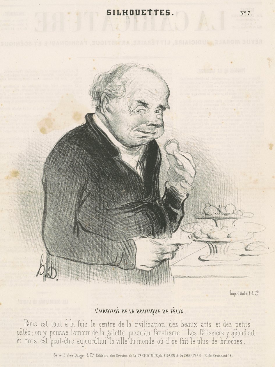 El habitual de la tienda de Félix de Honoré Daumier