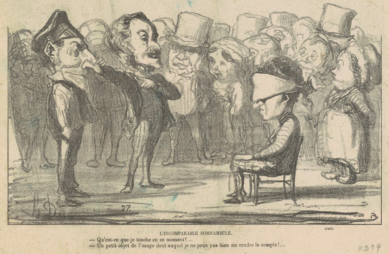 El incomparable sonámbulo de Honoré Daumier