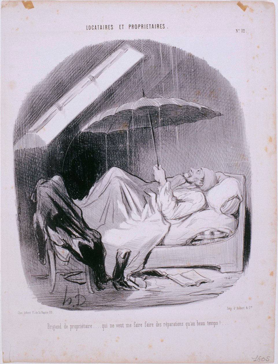 Inquilinos y Propietarios- ¡Propietario ladrón! de Honoré Daumier