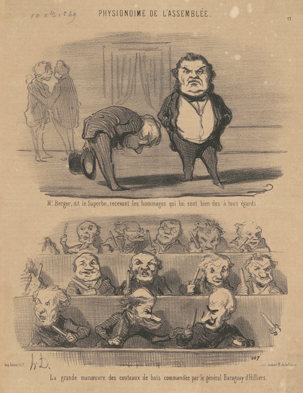M. Berger, llamado el soberbio de Honoré Daumier