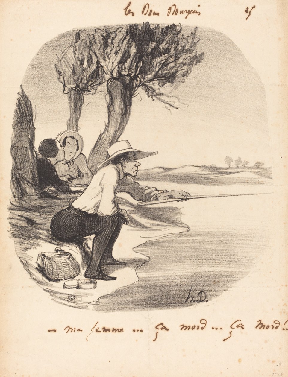 Mi mujer... muerde... muerde! de Honoré Daumier