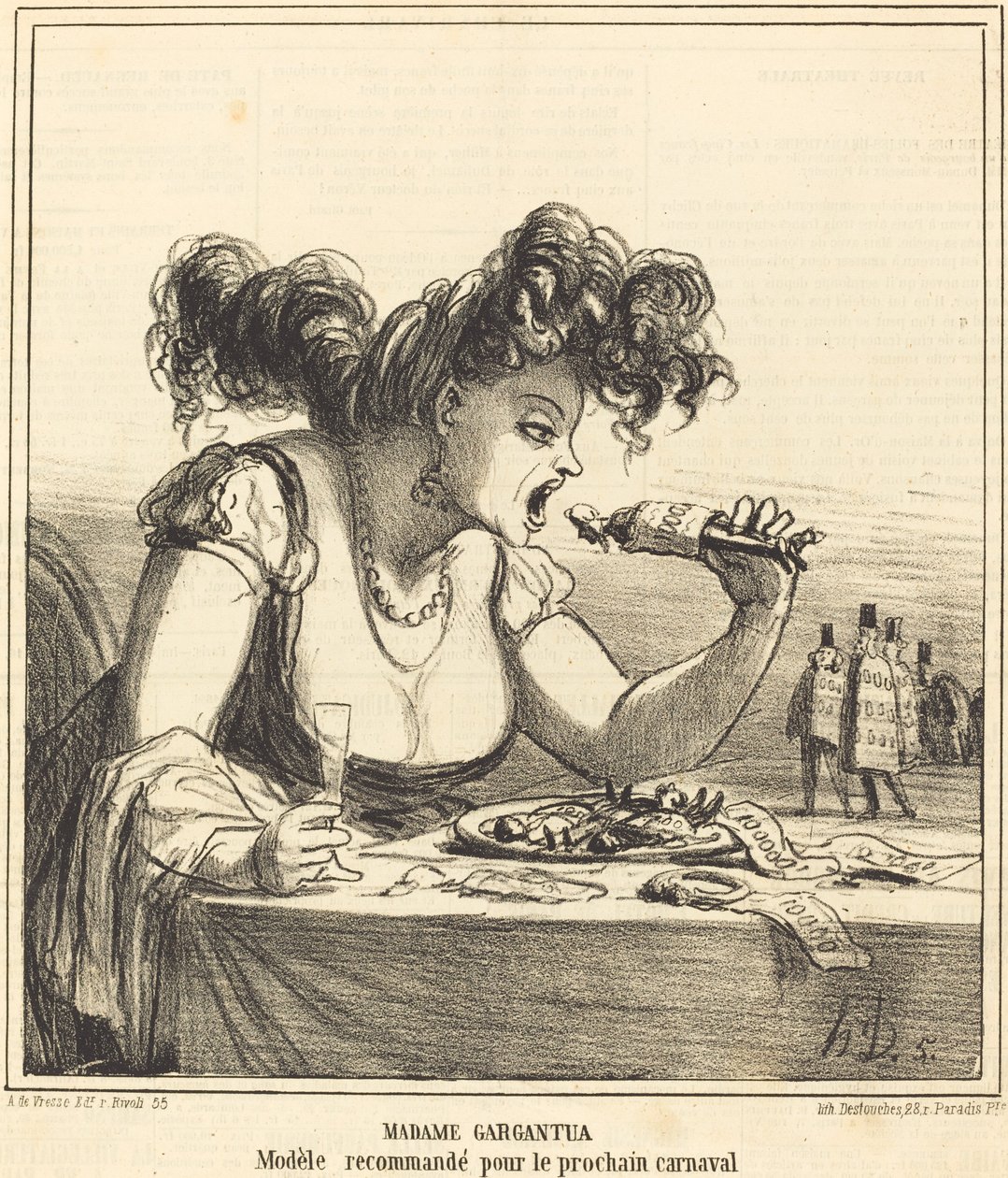 Madame Gargantua de Honoré Daumier