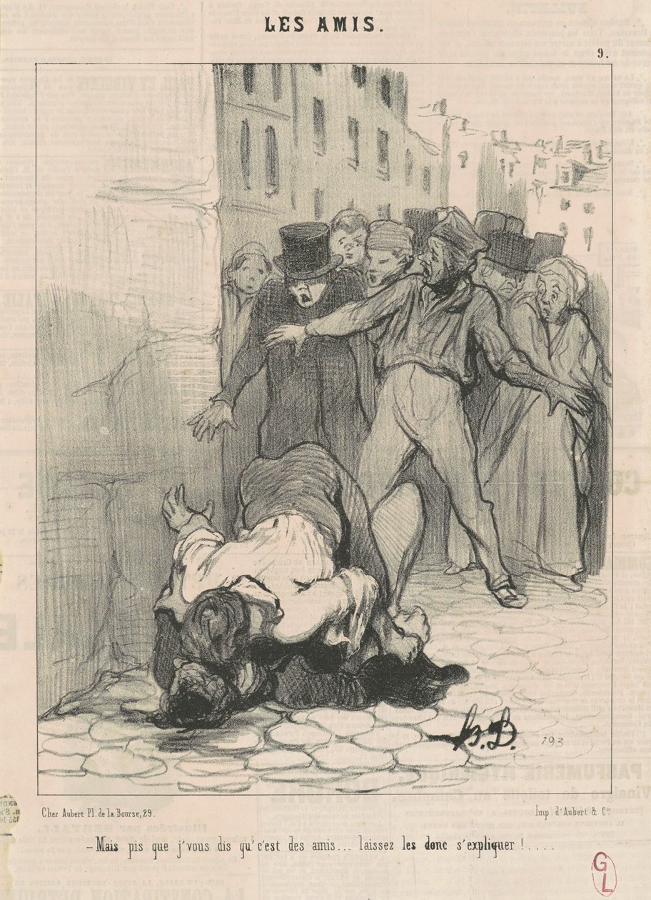 Pero te digo que son amigos... de Honoré Daumier