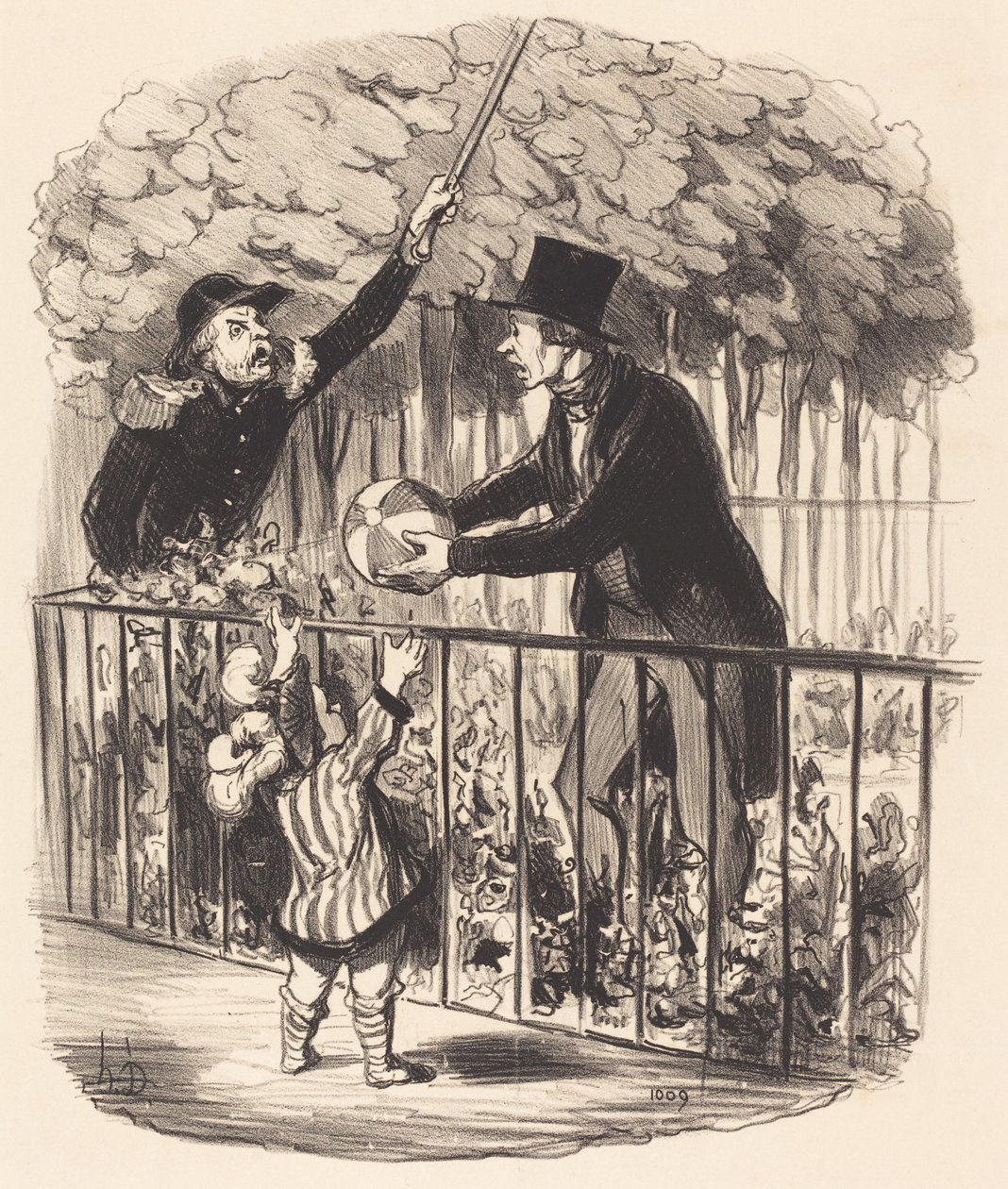 Pero si te digo que es su balón... de Honoré Daumier