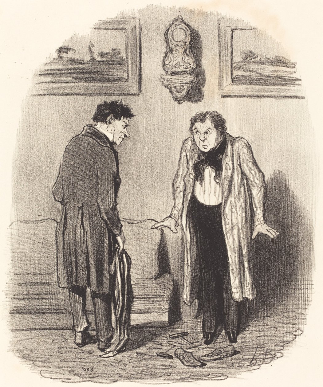 Pero cuando te digo que no puedo mover los pies... de Honoré Daumier