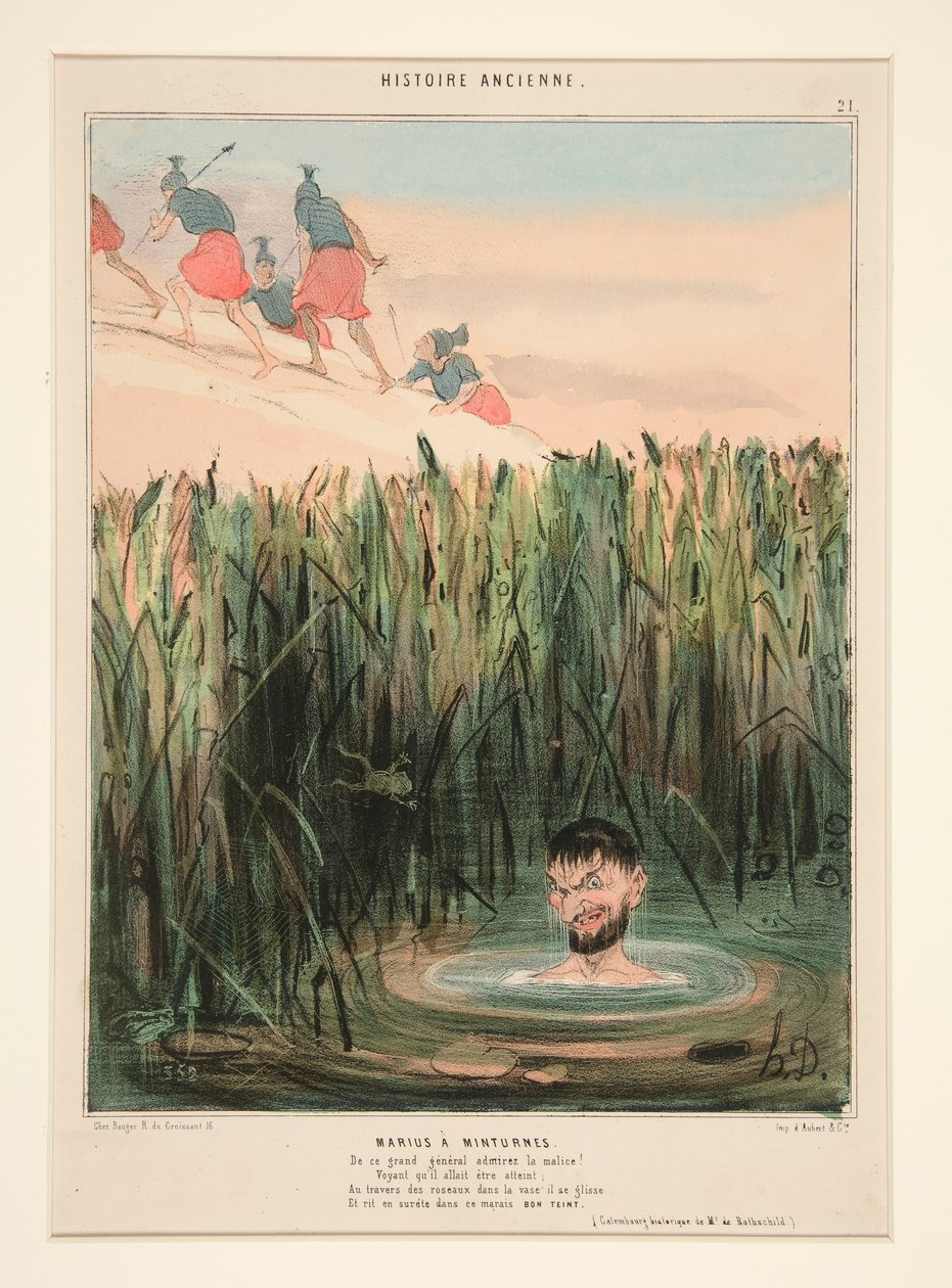 Mario en Minturnae. Admira la malicia de este gran general de Honoré Daumier