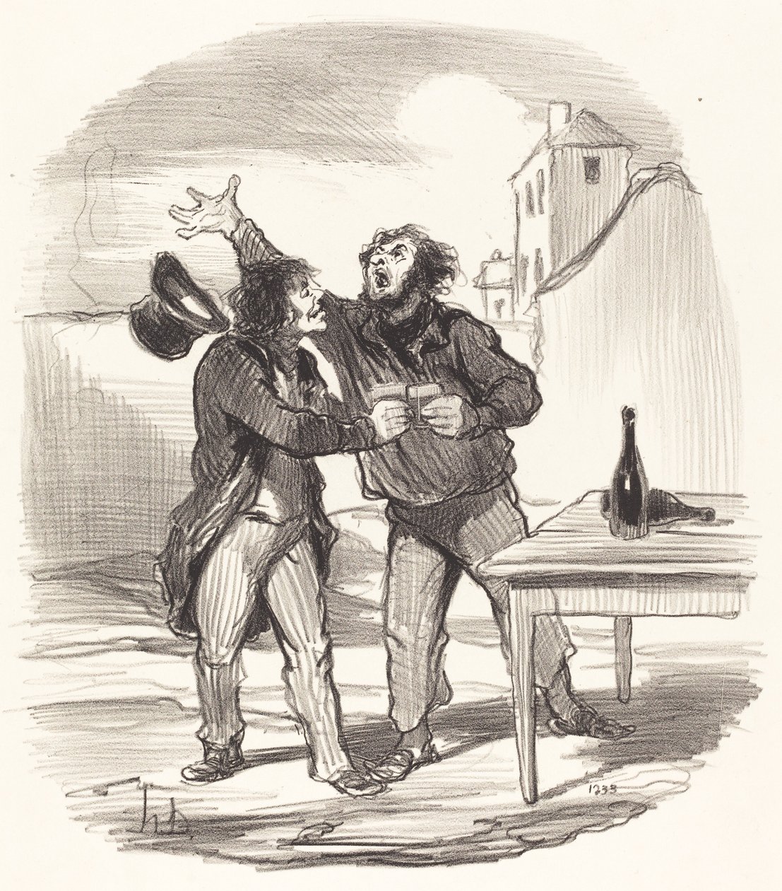 Miembro... del diez de diciembre tomando el la... de Honoré Daumier