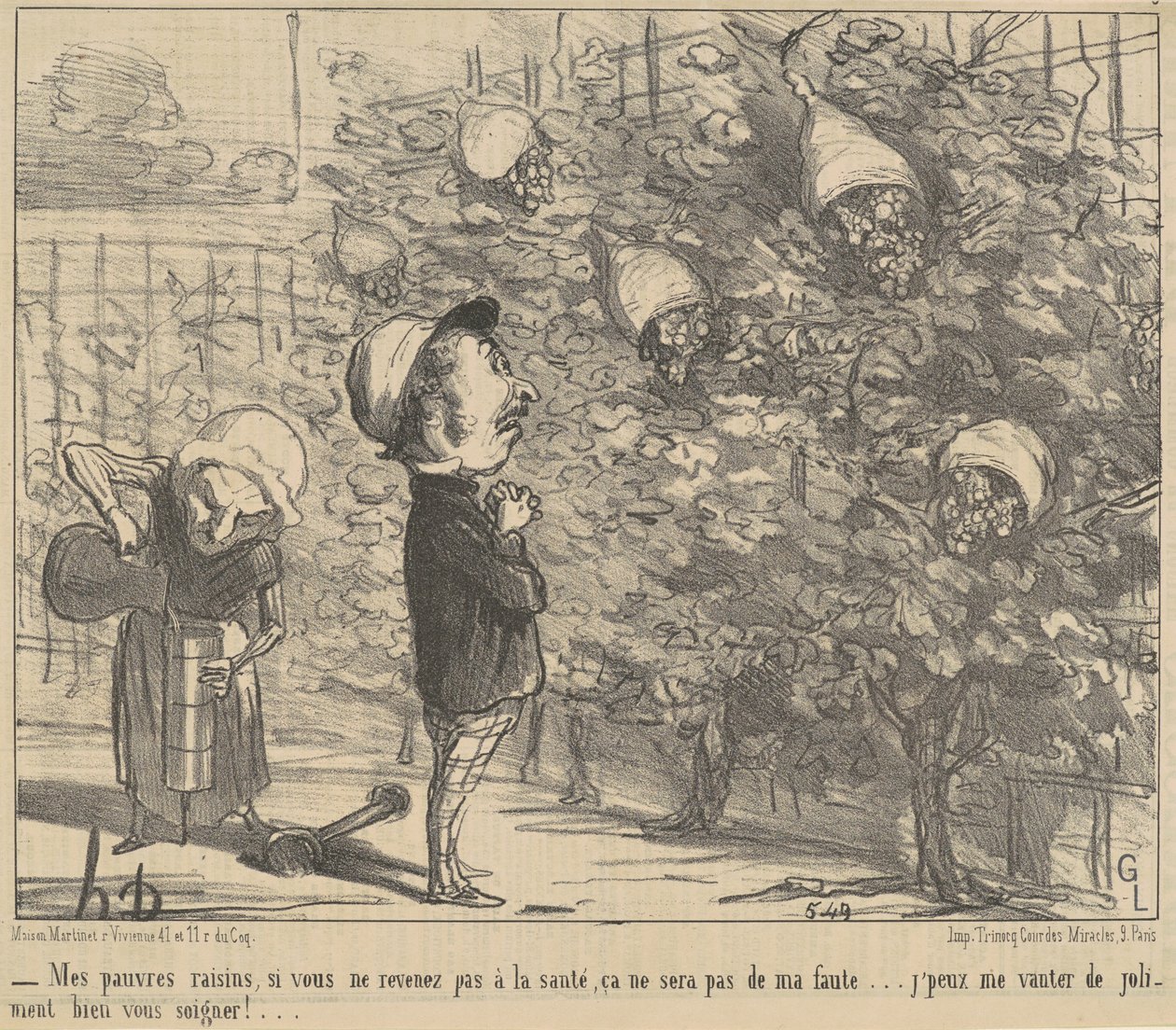 Mis pobres razones, si no vuelven a la salteada... de Honoré Daumier