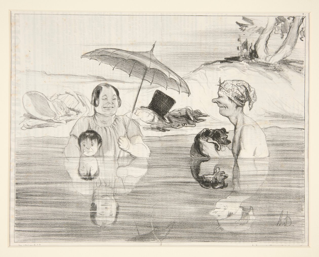 Sra. Greluche: ¡Oh, Gustave, qué de Honoré Daumier