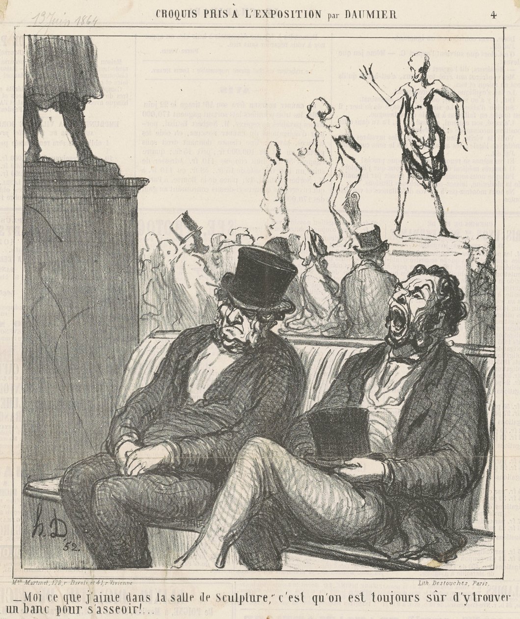 A mí lo que me gusta en la sala de escultura ... de Honoré Daumier