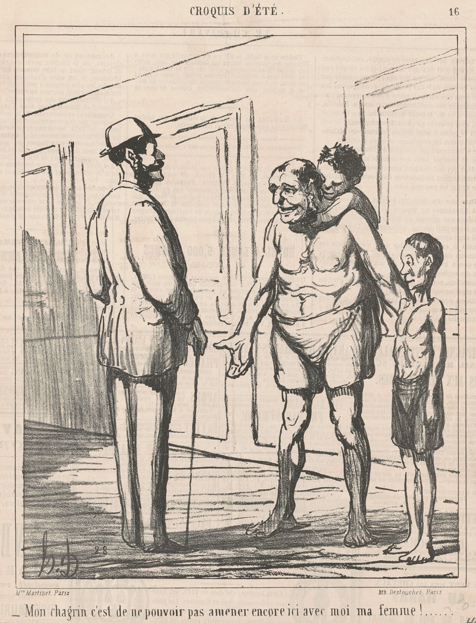 Mi pena es no poder ... de Honoré Daumier