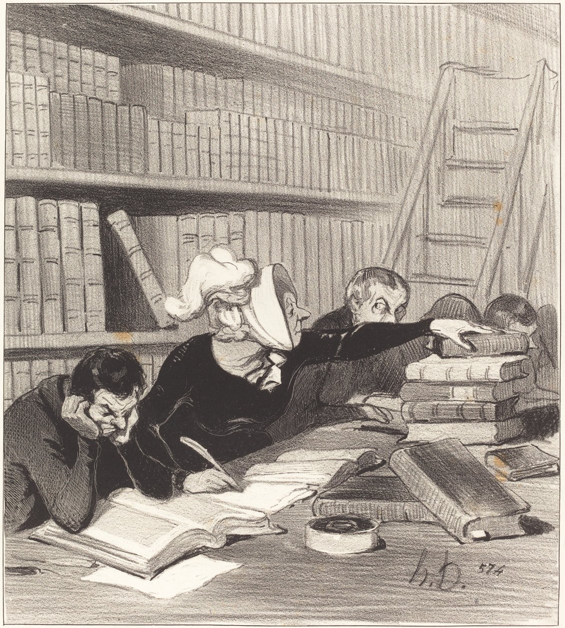 Señor, perdón si le molesto un poco... de Honoré Daumier
