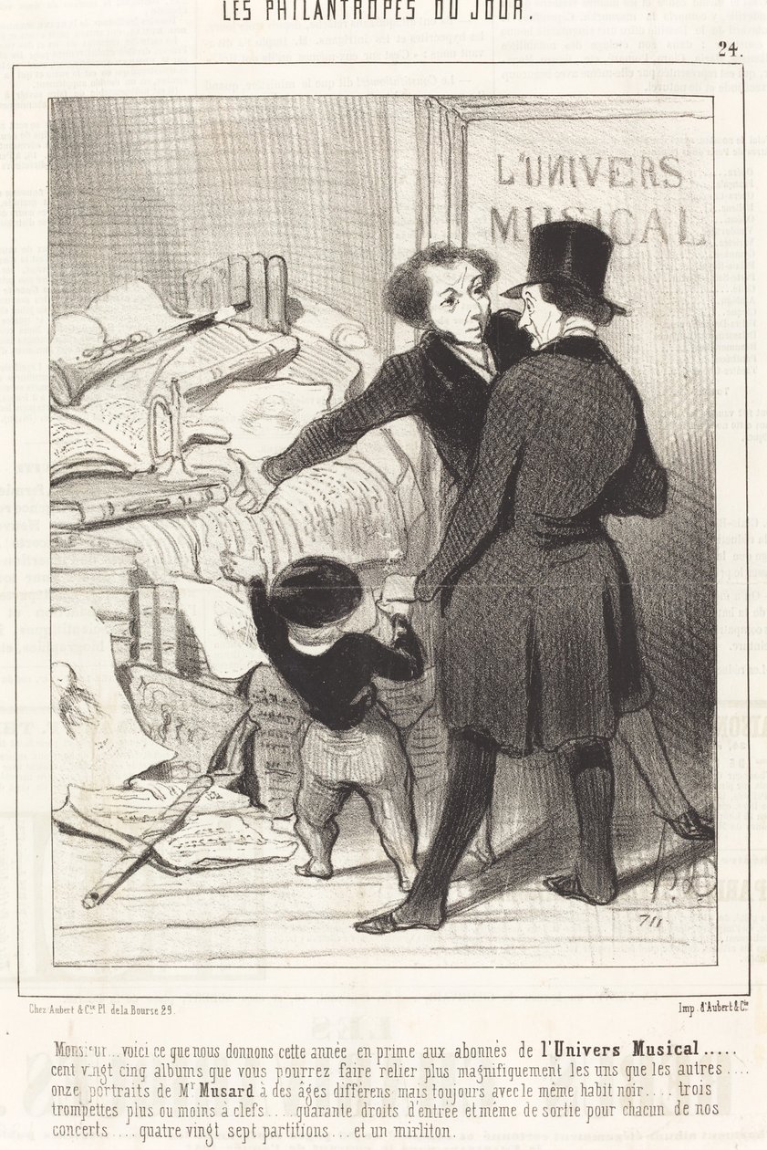 Monsieur... voici ce que nous donnons... en prime... de Honoré Daumier